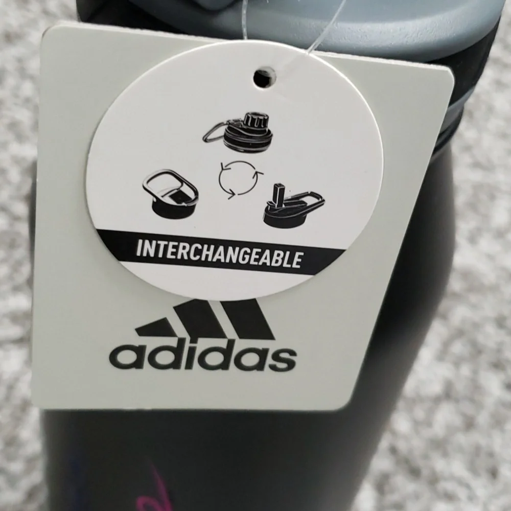 Adidas 1L Stainless Steel Bottle Black - Picture 4 of 7